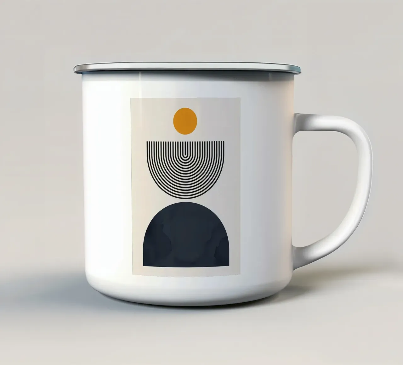 Minimalista tazza in smalto da Noah Bouchard