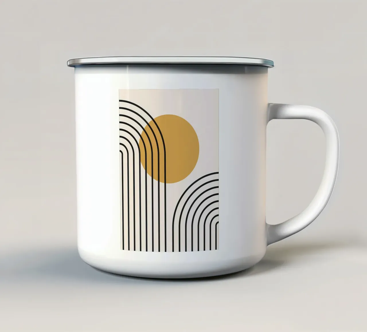 Minimalista tazza in smalto da Noah Bouchard