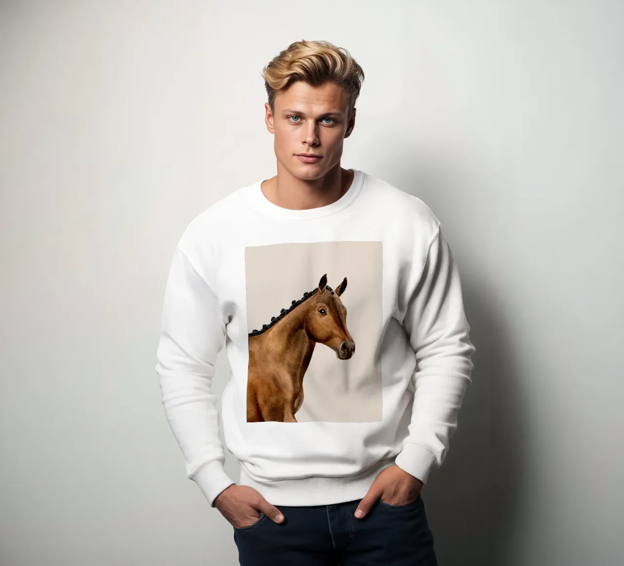 Trakehner Portrait felpa da Moonlit Illustrations