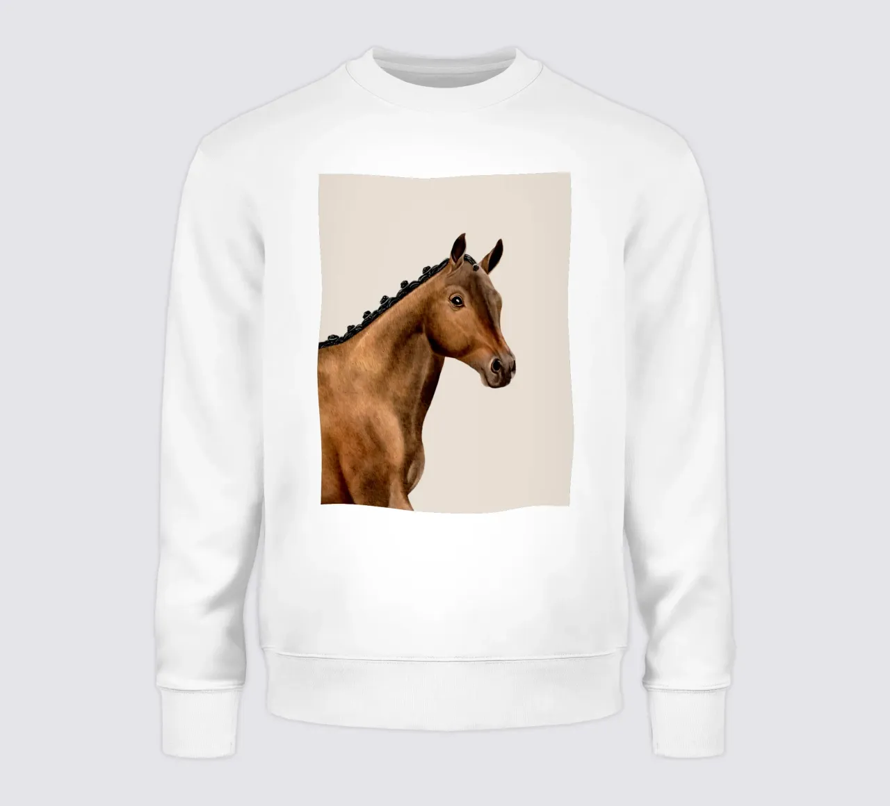 Trakehner Portrait Sweatshirt von Moonlit Illustrations