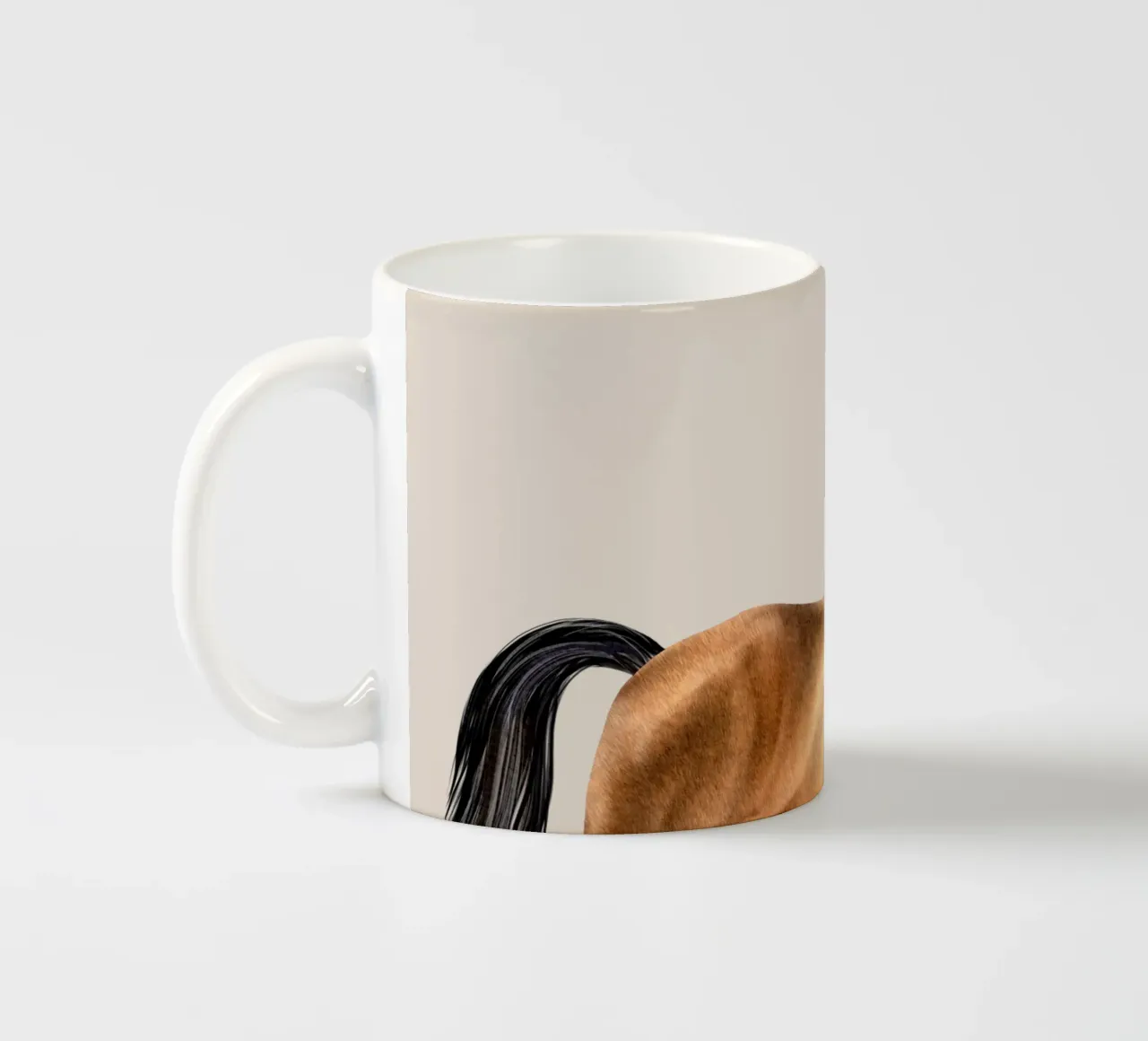 Trakehner Portrait tazza in ceramica da Moonlit Illustrations
