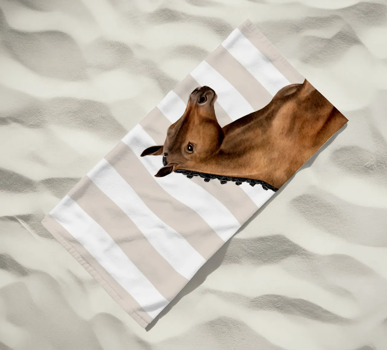 Trakehner Portrait telo mare da Moonlit Illustrations