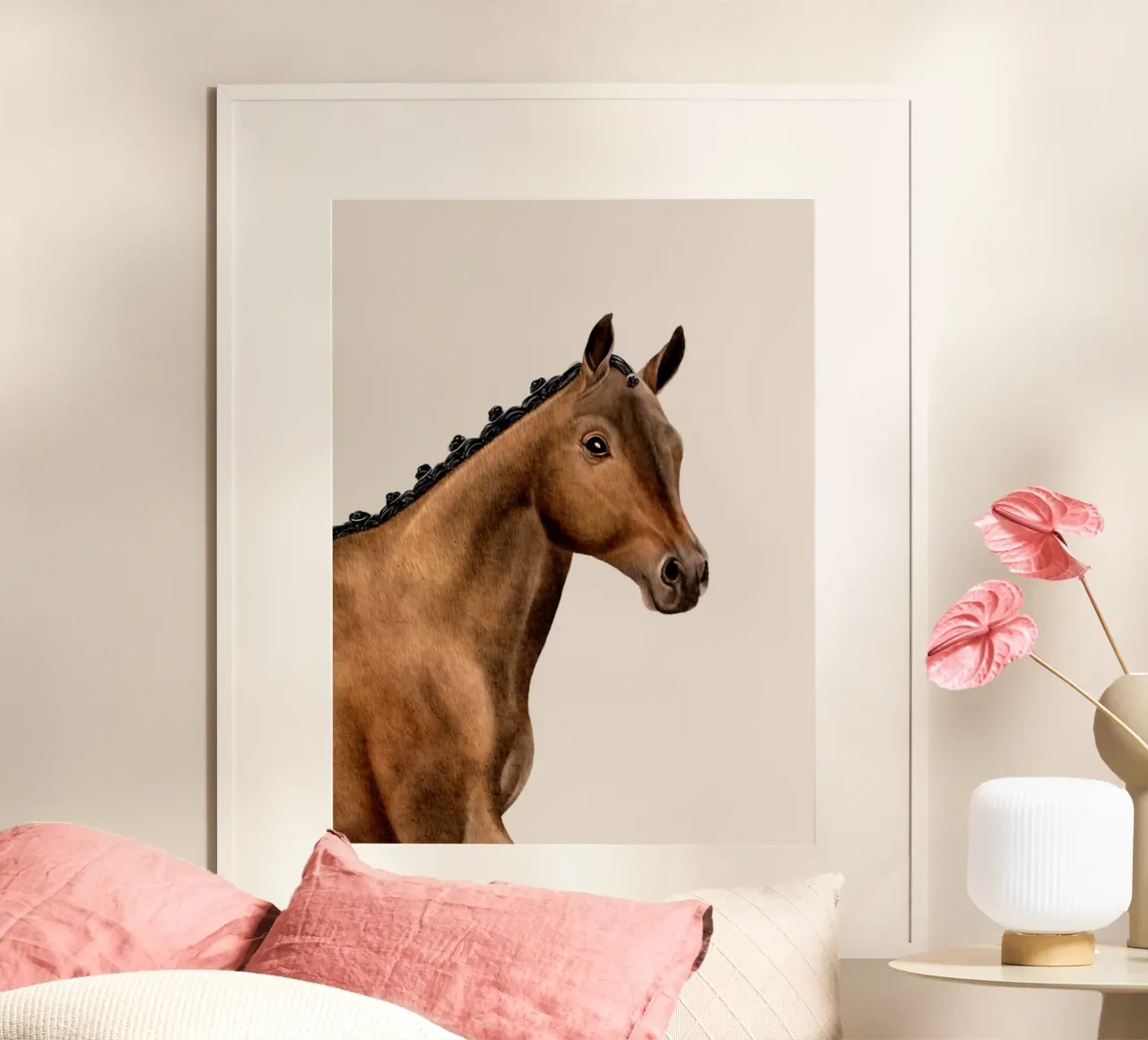 Trakehner Portrait carta hahnemühle da Moonlit Illustrations