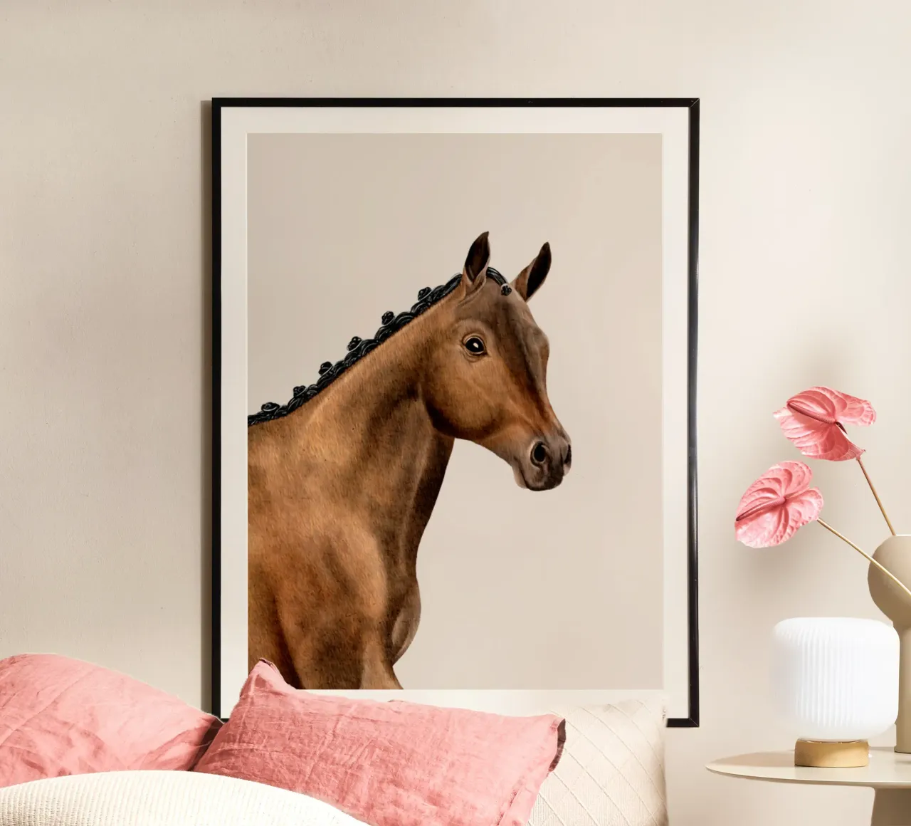 Trakehner Portrait carta hahnemühle da Moonlit Illustrations
