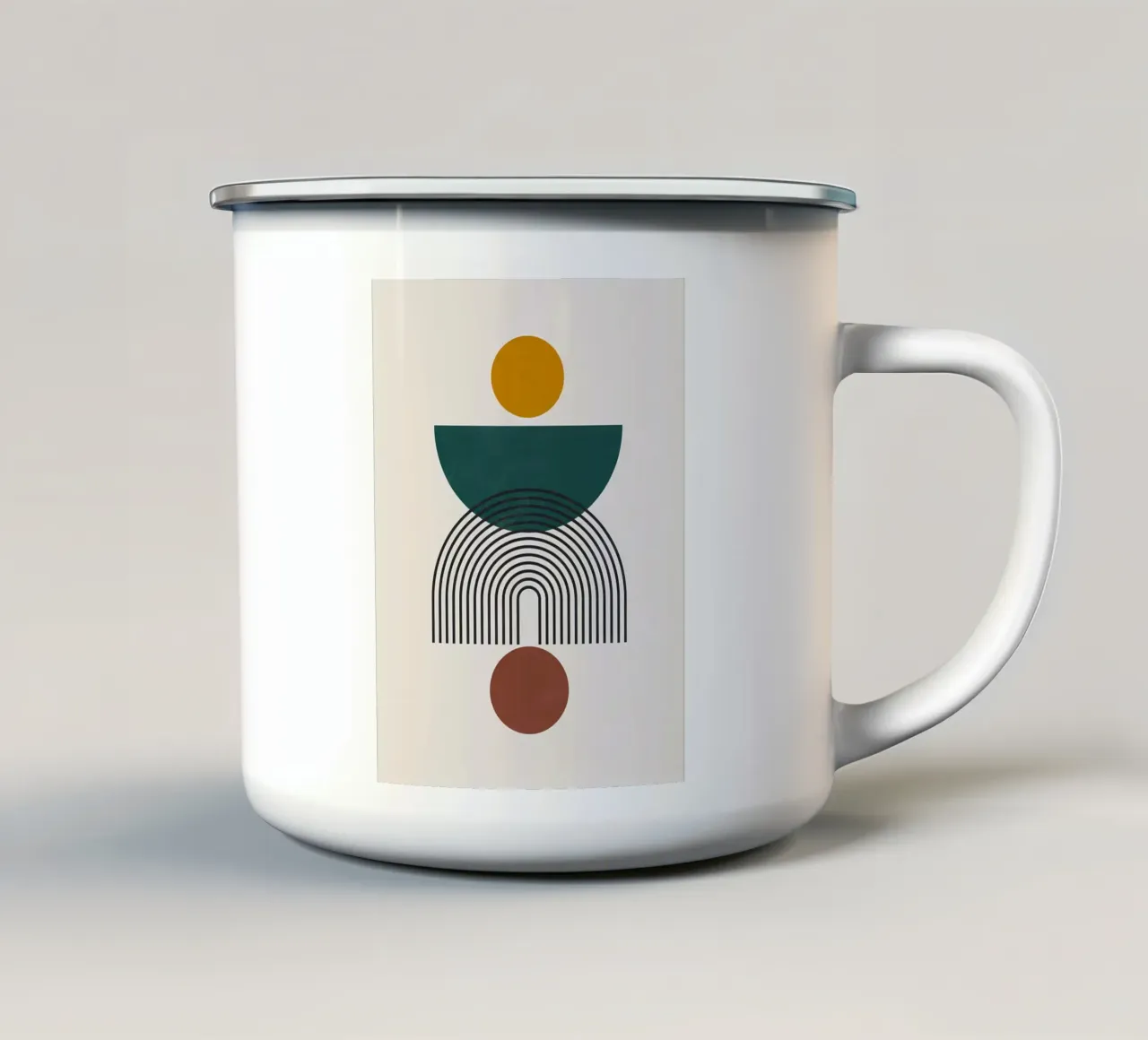 Minimalista tazza in smalto da Noah Bouchard
