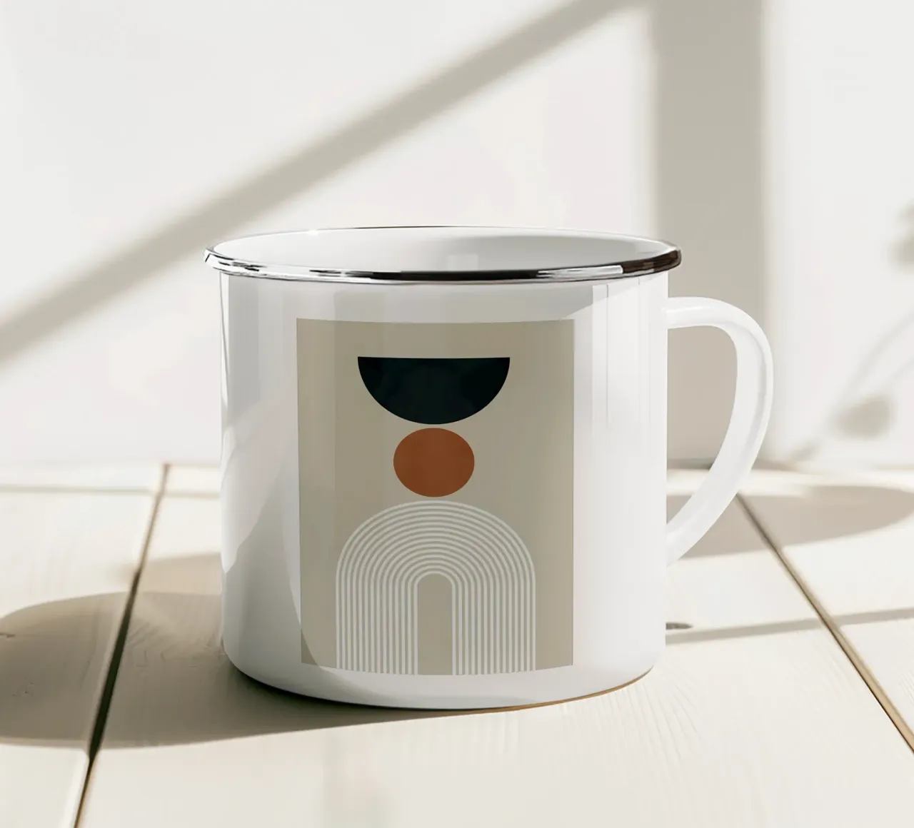 Minimalista tazza in smalto da Noah Bouchard
