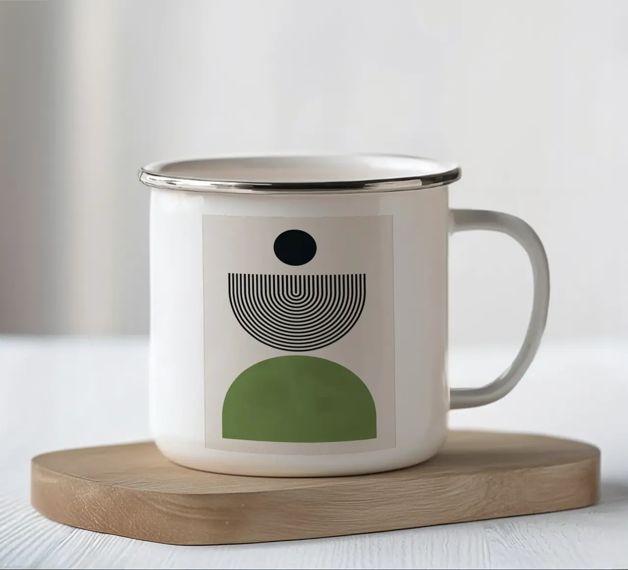 Minimalista tazza in smalto da Noah Bouchard