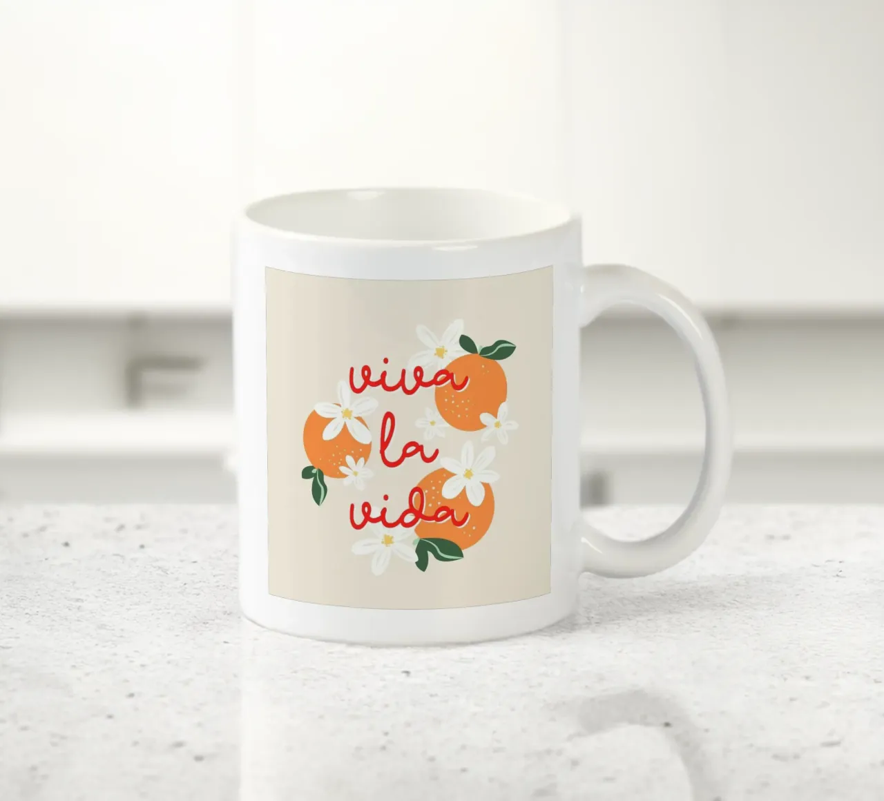 VIVERE LA VITA tazza in ceramica da bazi