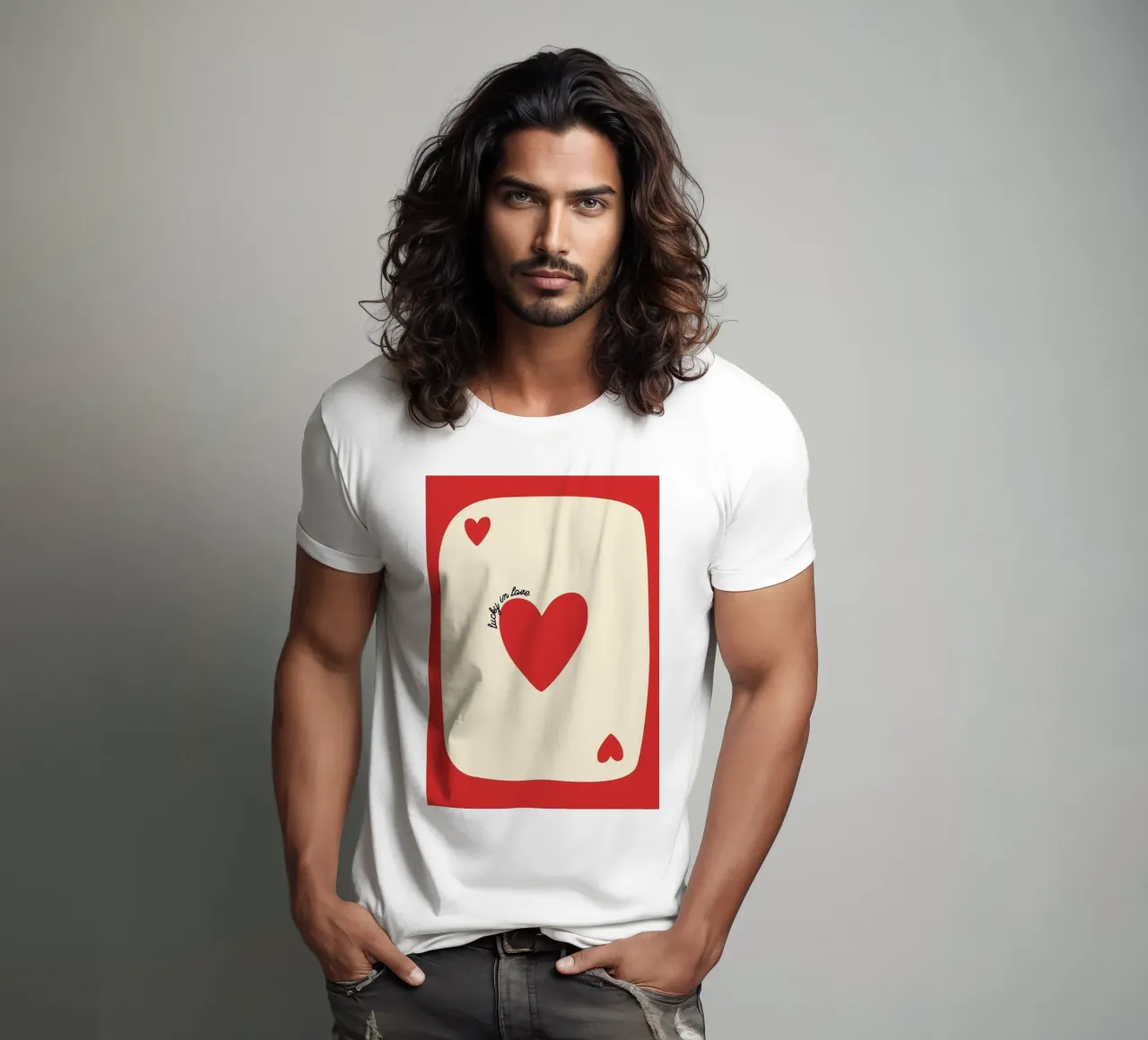 fortunato in amore t-shirt da bazi