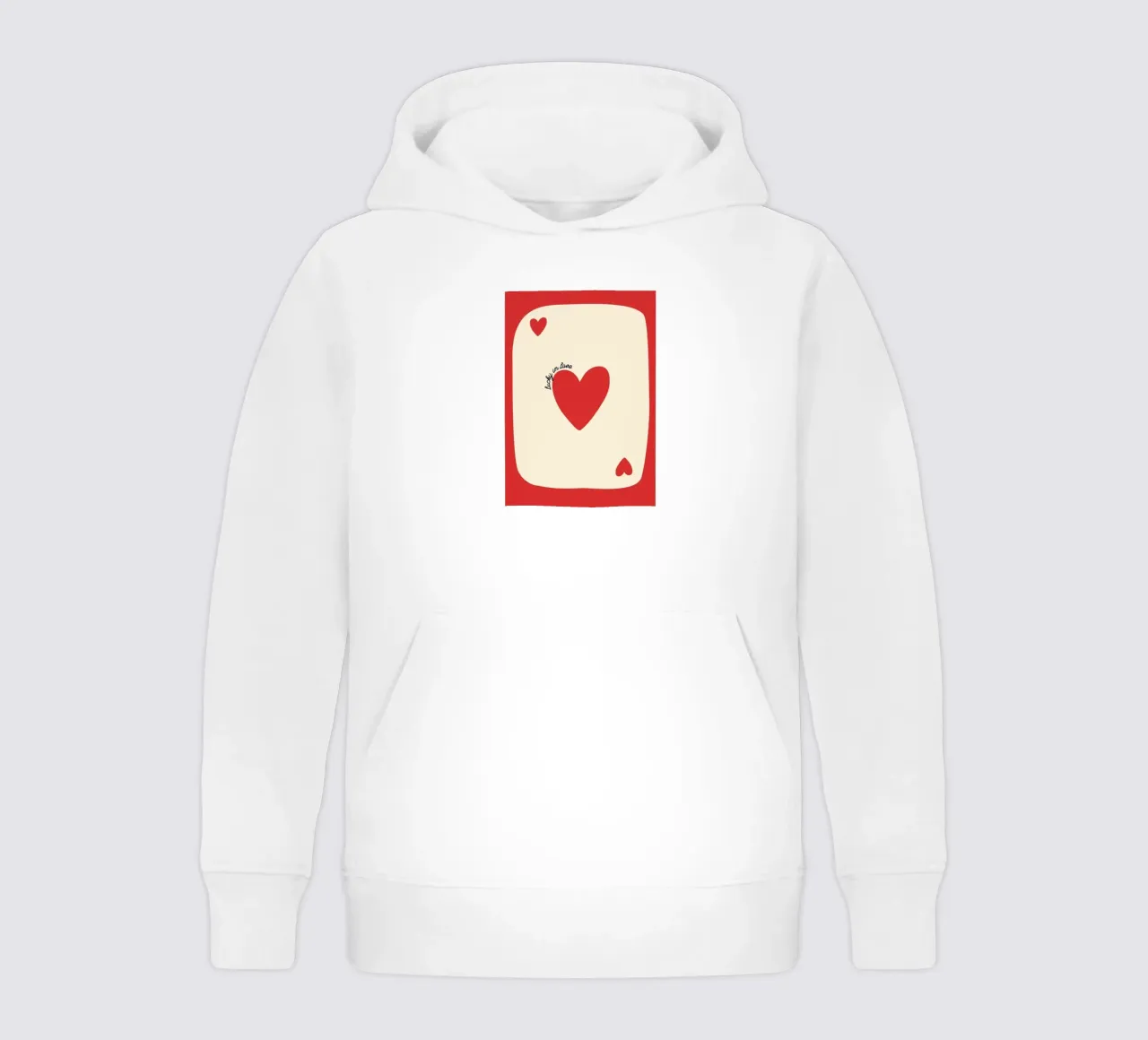 fortunato in amore felpa bambino con cappuccio da bazi