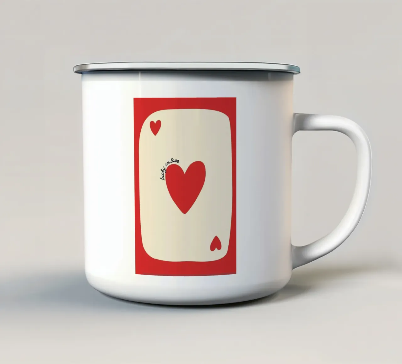 fortunato in amore tazza in smalto da bazi