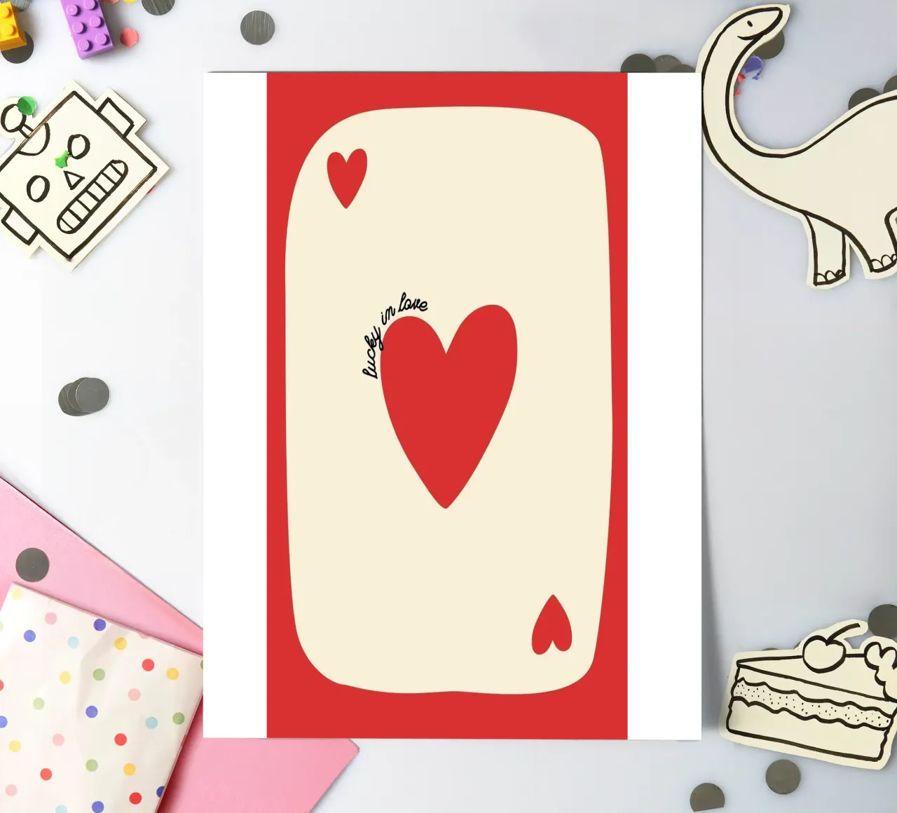 Glück in der Liebe Stickerbogen von bazi