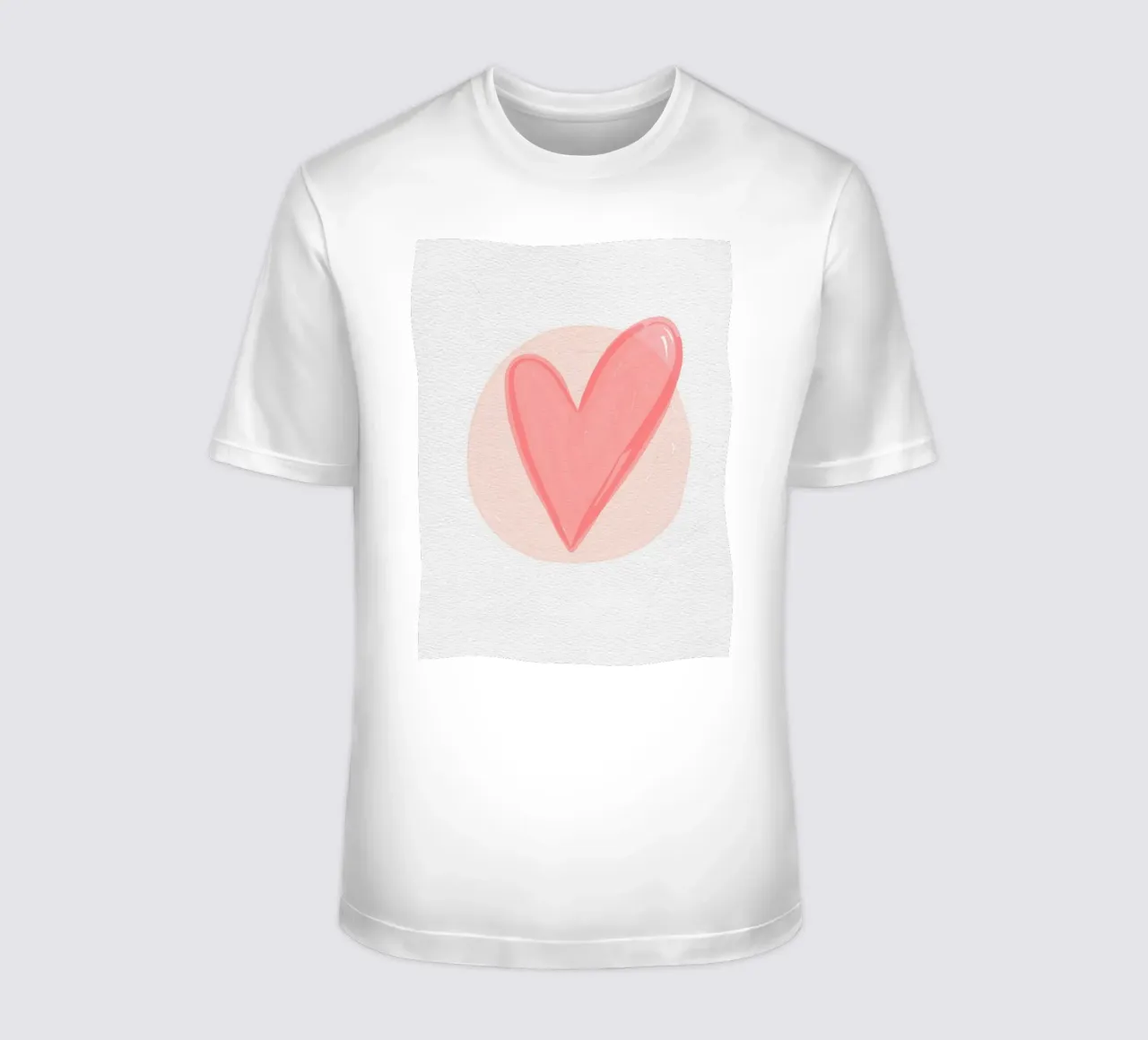 cuore rosso t-shirt da bazi