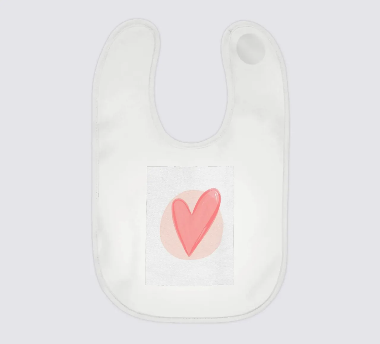 cuore rosso bavaglino da bazi