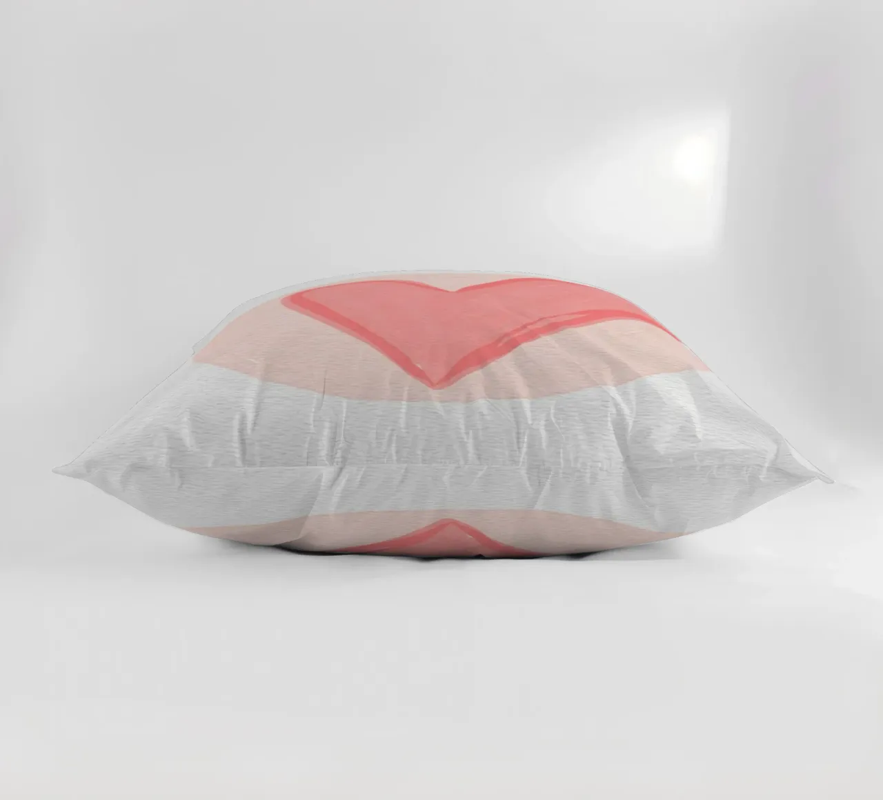 cuore rosso cuscino da bazi