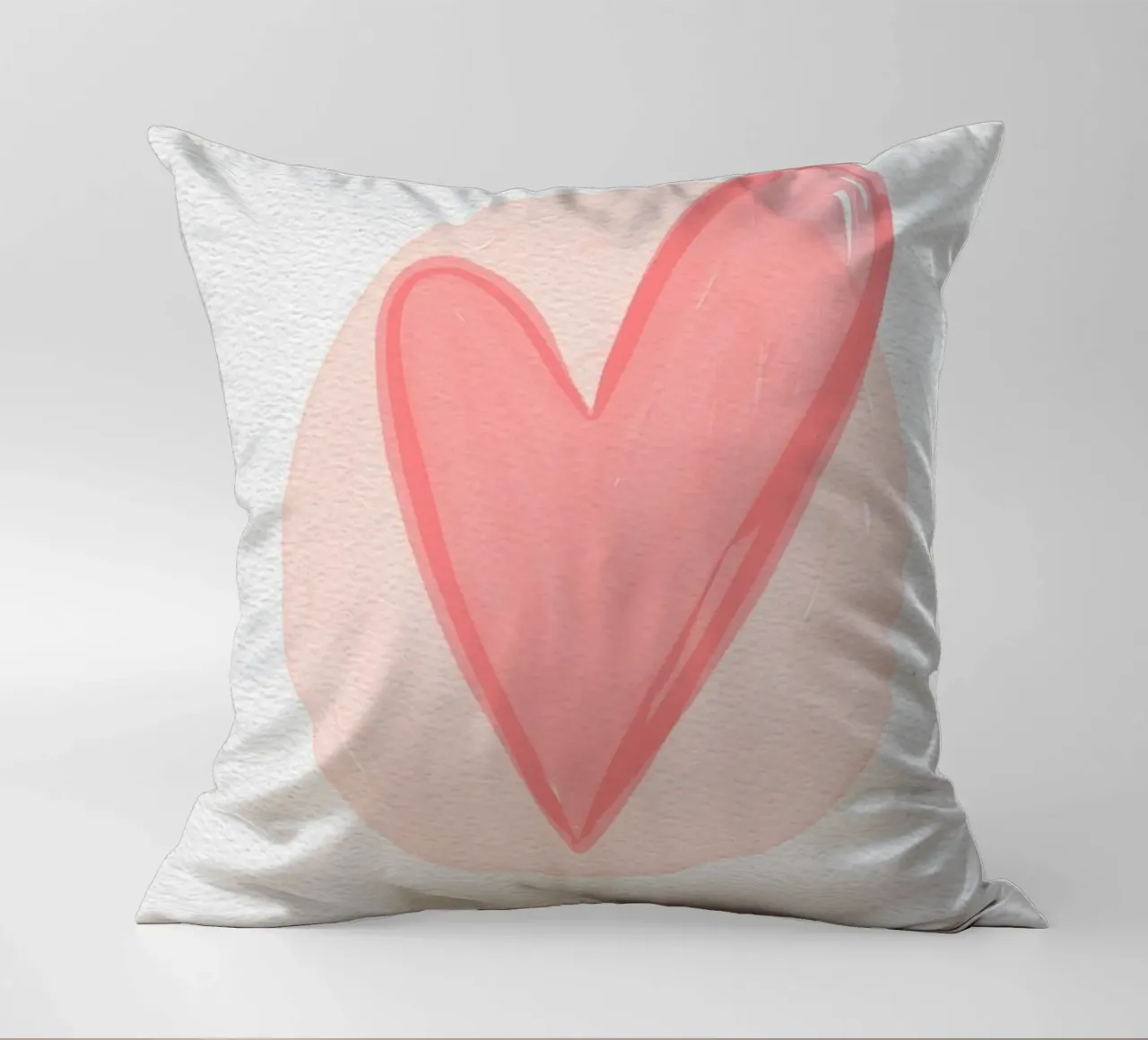 cuore rosso cuscino da bazi