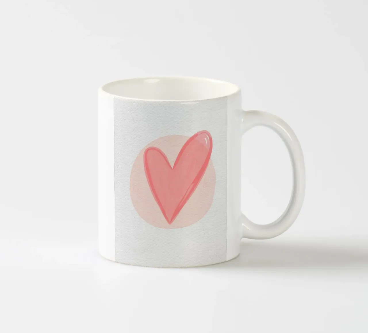 cuore rosso tazza in ceramica da bazi