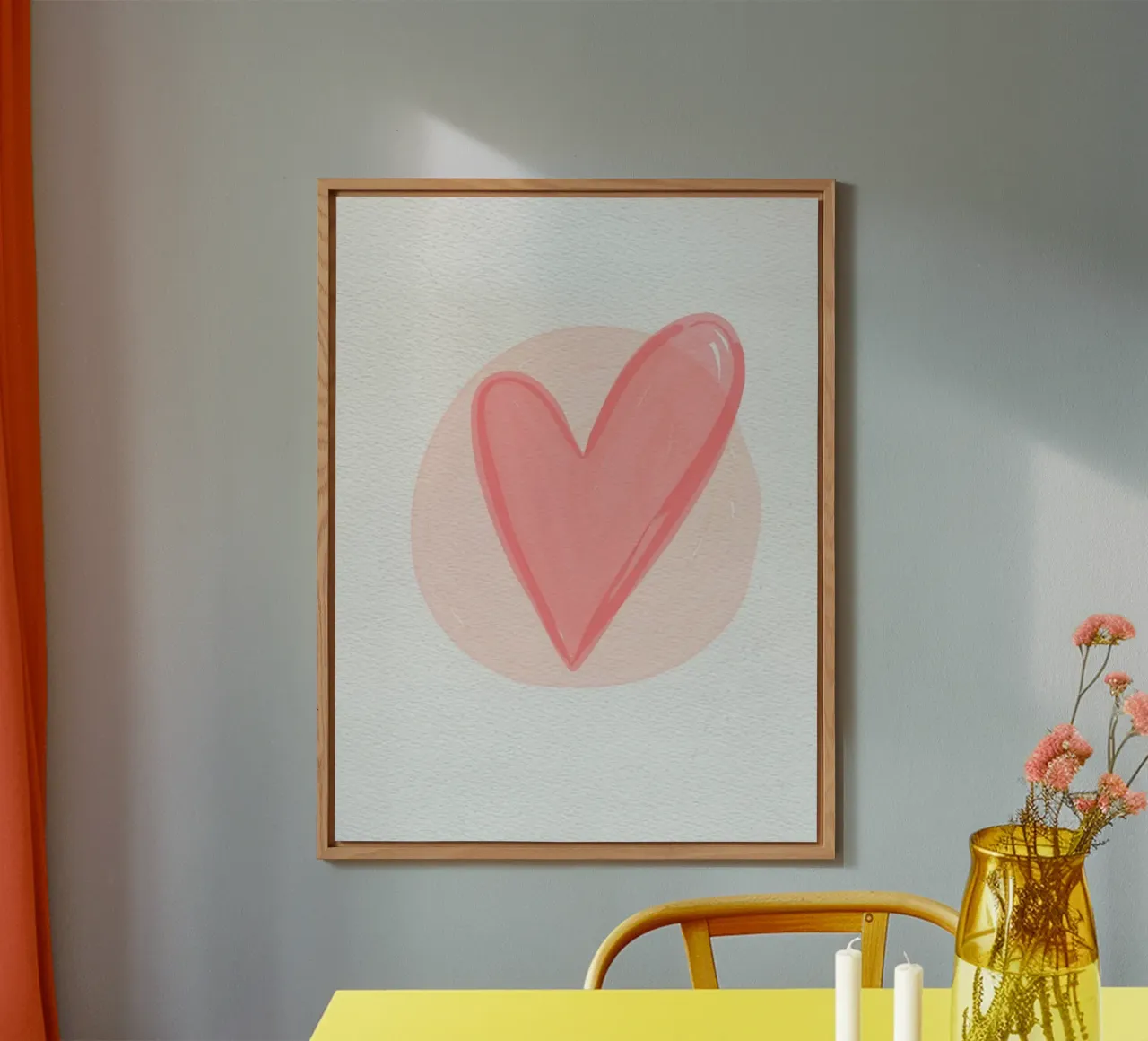 cuore rosso alluminio dibond da bazi