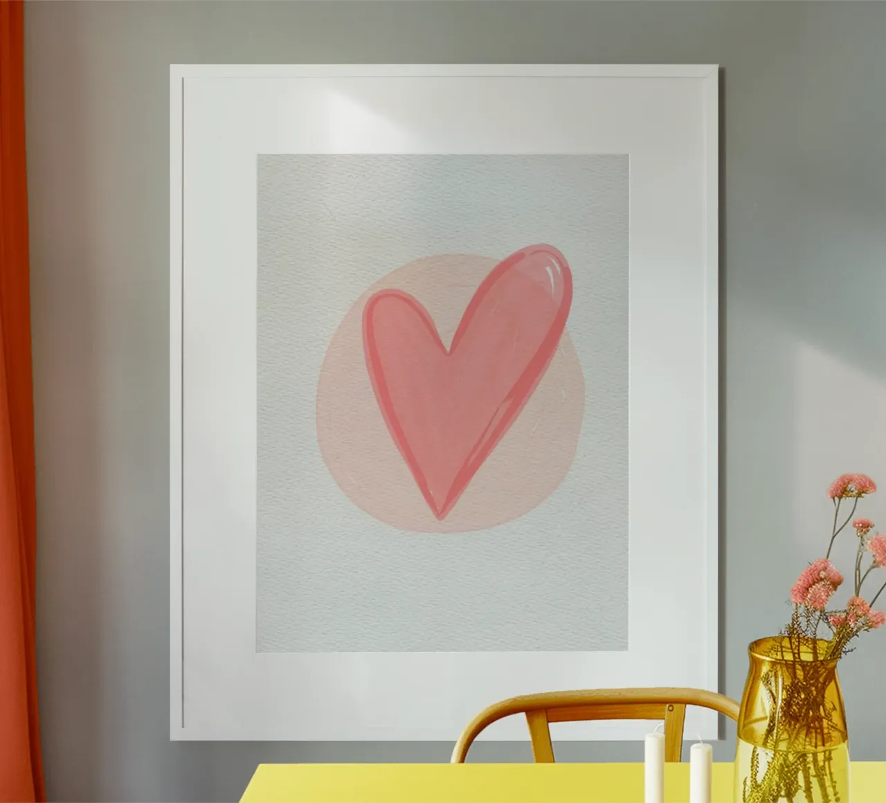 cuore rosso poster da bazi