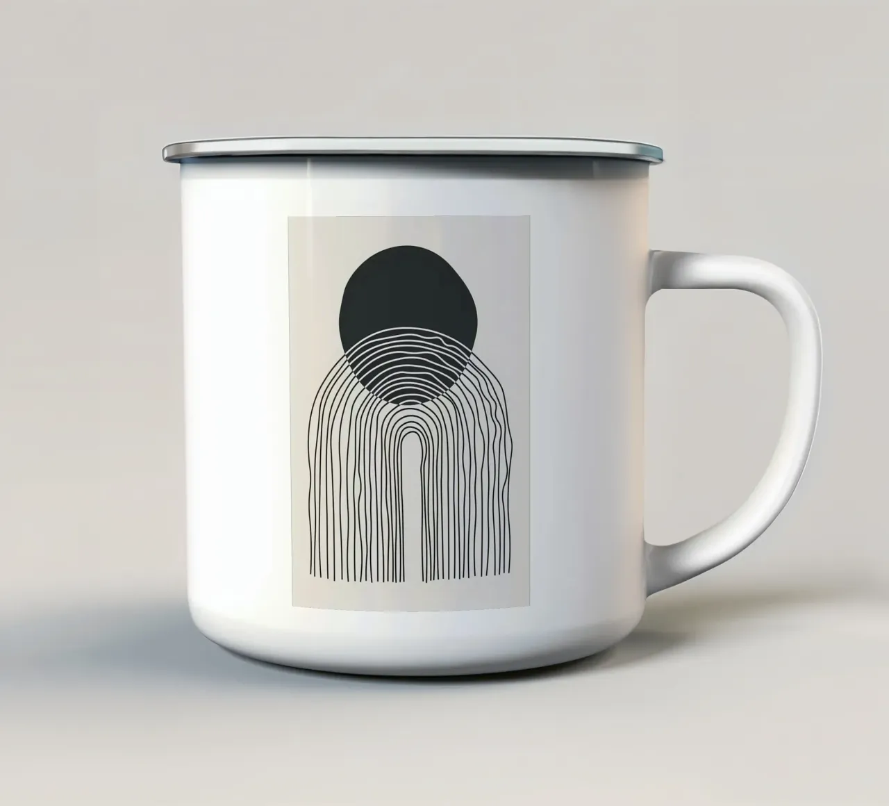 Minimalista tazza in smalto da Noah Bouchard