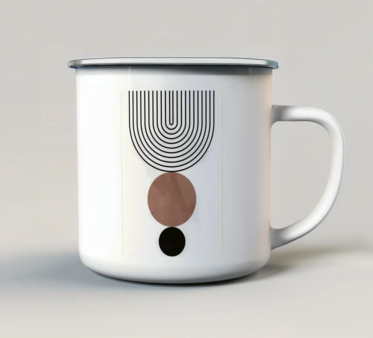 Minimalista tazza in smalto da Noah Bouchard