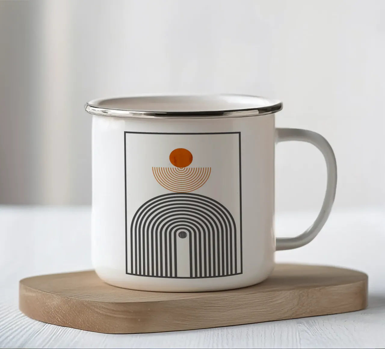 Minimalista tazza in smalto da Noah Bouchard