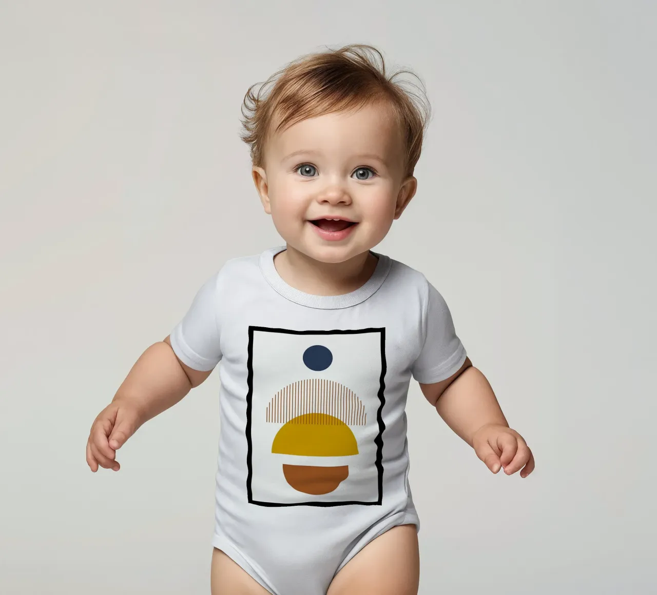 Minimalista body neonato maniche corte da Noah Bouchard
