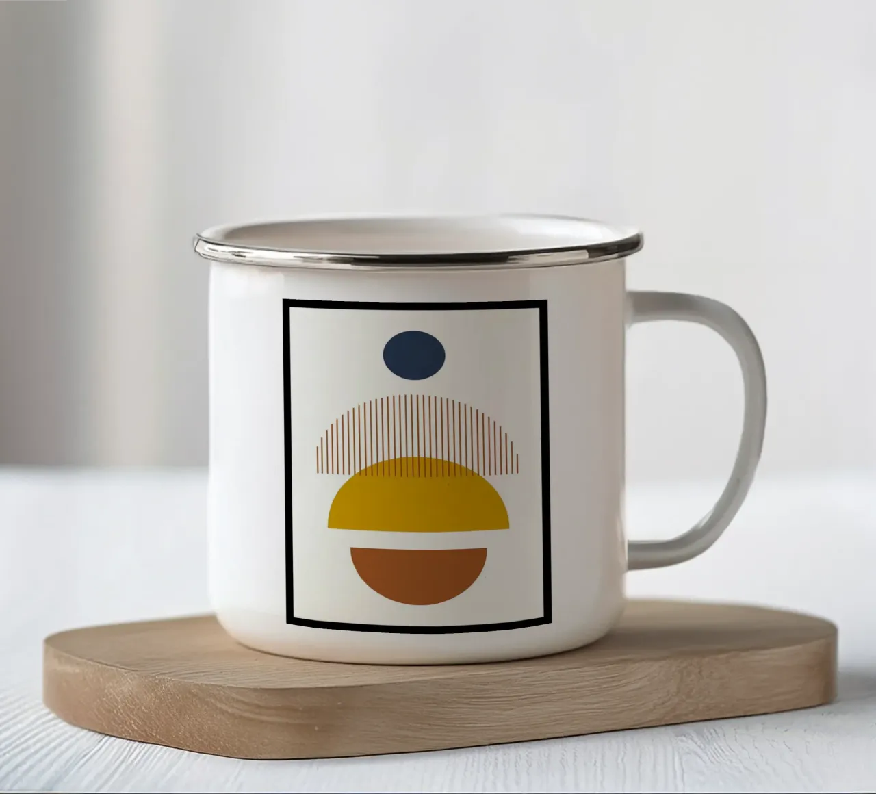 Minimalista tazza in smalto da Noah Bouchard