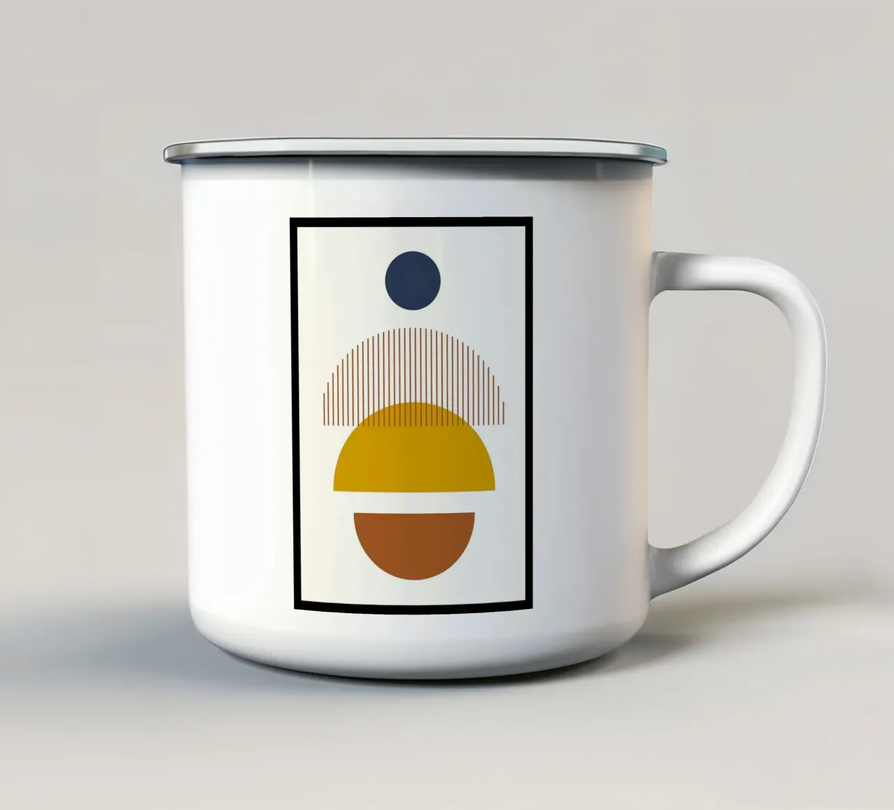 Minimalista tazza in smalto da Noah Bouchard