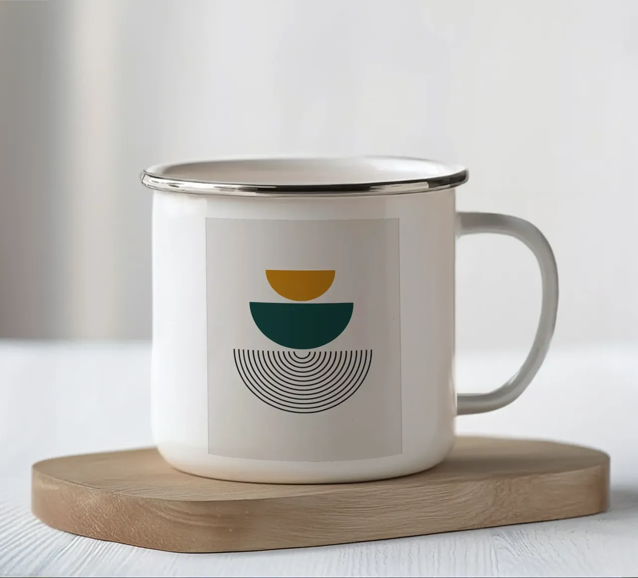 Minimalista tazza in smalto da Noah Bouchard