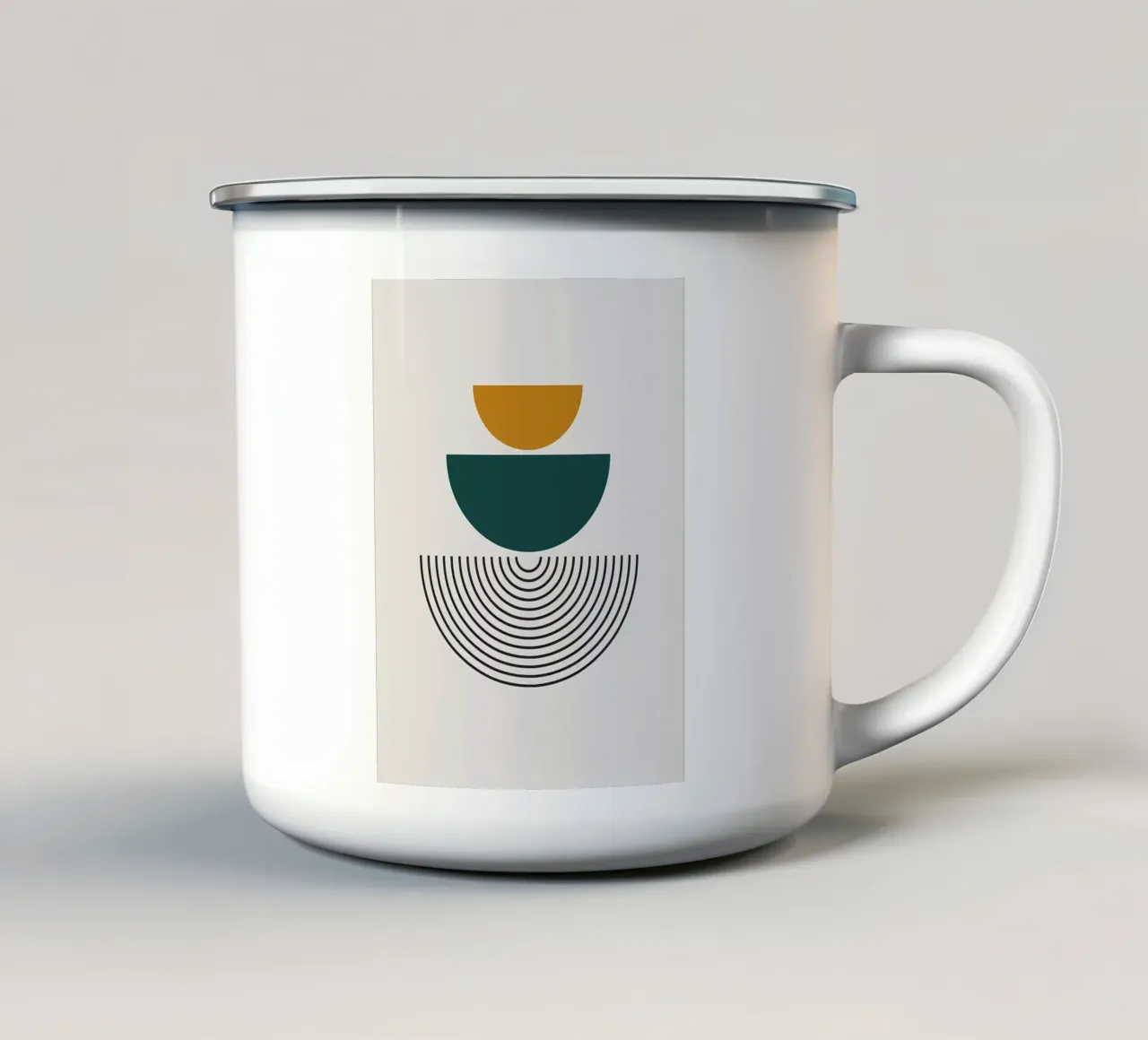 Minimalista tazza in smalto da Noah Bouchard