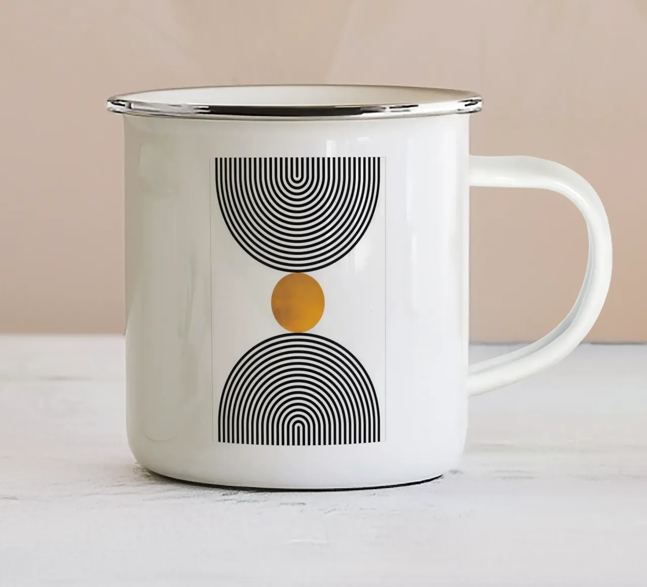 Minimalista tazza in smalto da Noah Bouchard