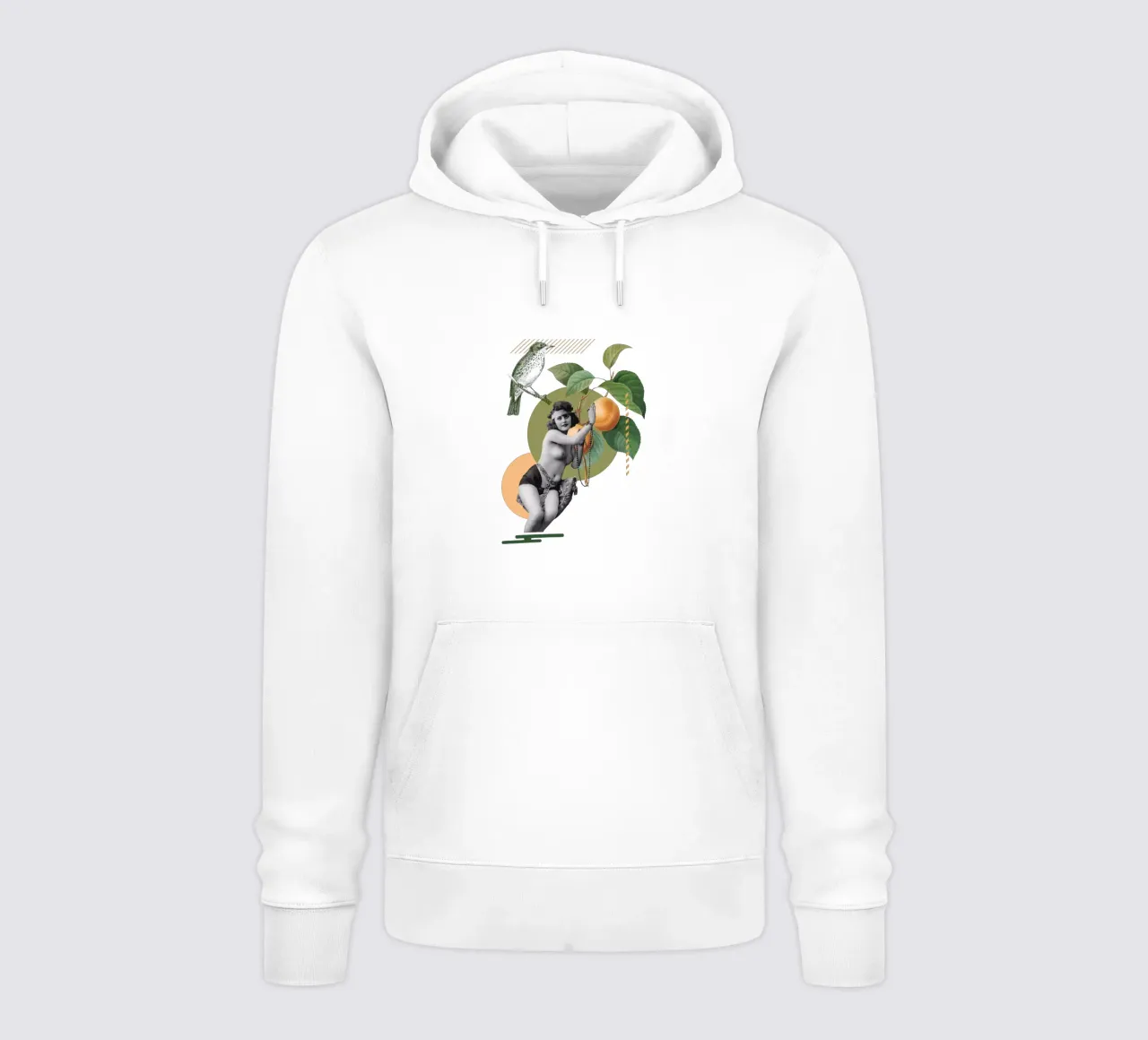 Collageri - Pesche felpa con cappuccio da The Artcircle