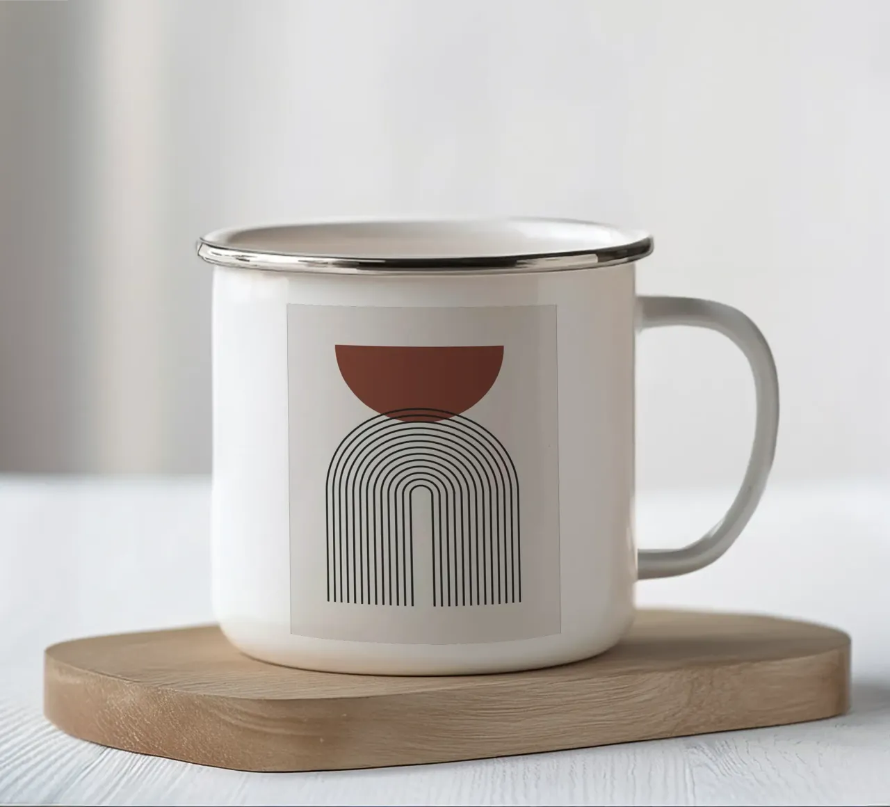 Minimalista tazza in smalto da Noah Bouchard