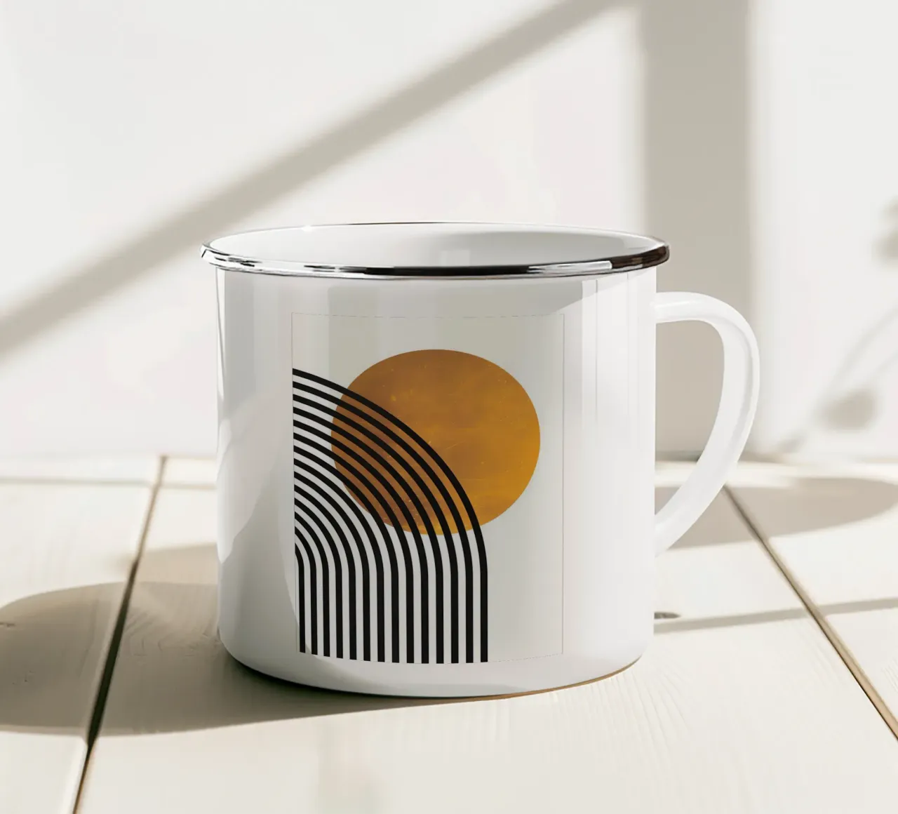 Minimalista tazza in smalto da Noah Bouchard