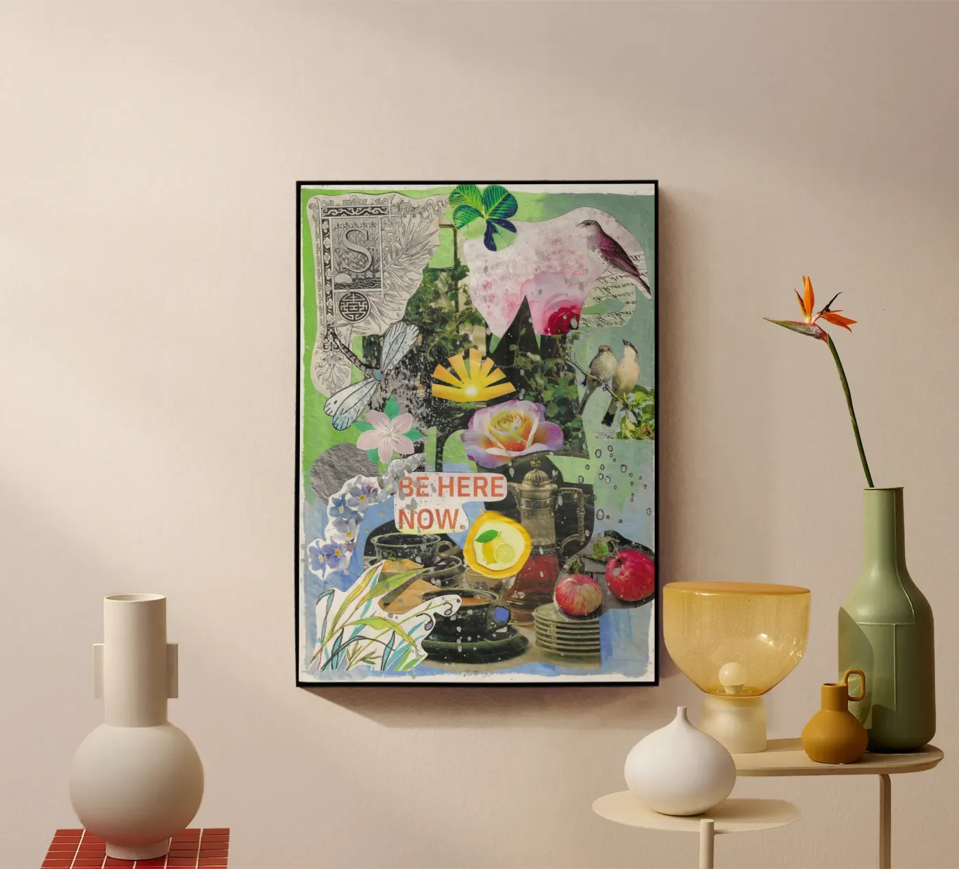 Be here now Acryl-Glas von Blattwerkzauber