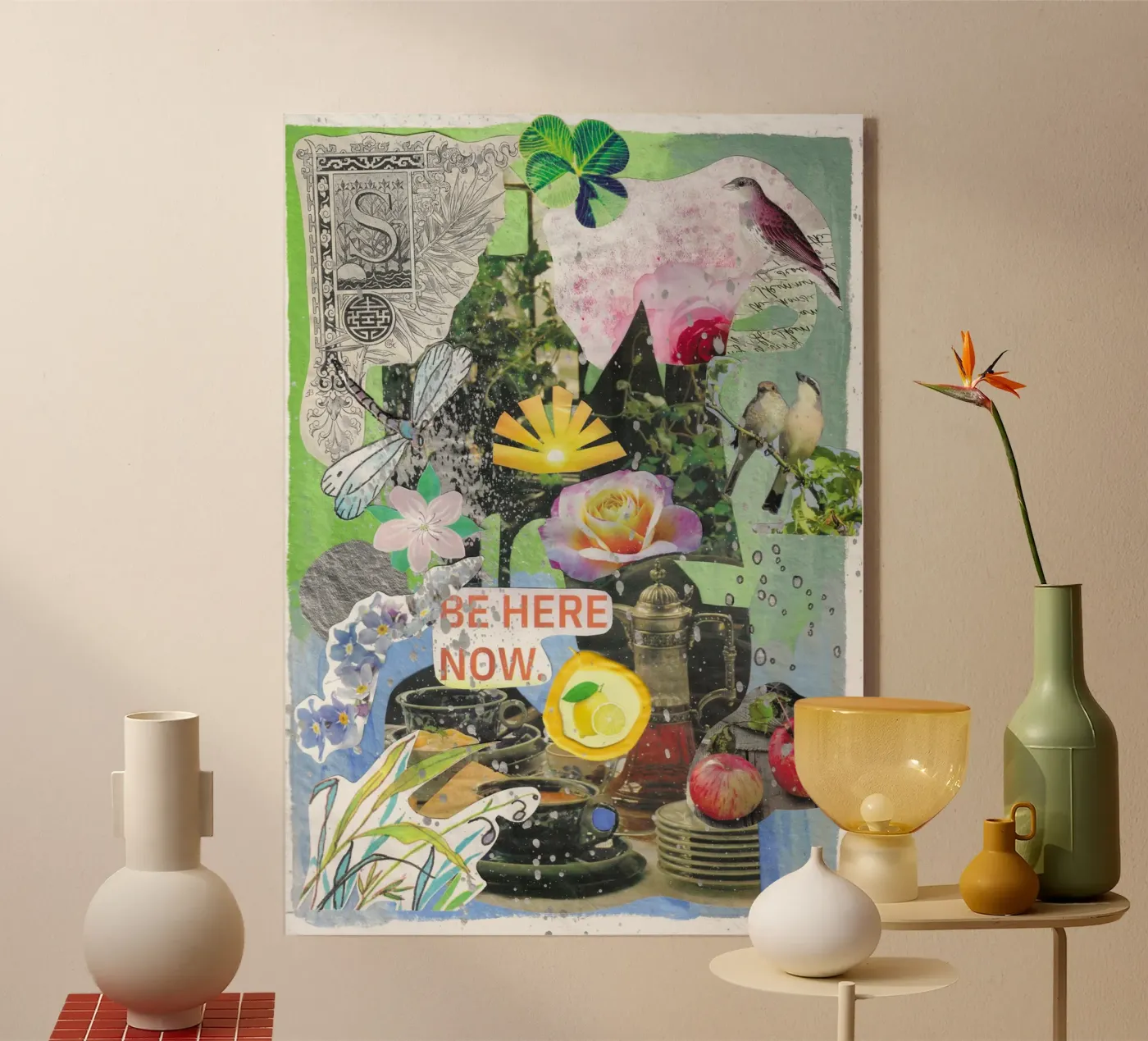 Be here now Acryl-Glas von Blattwerkzauber