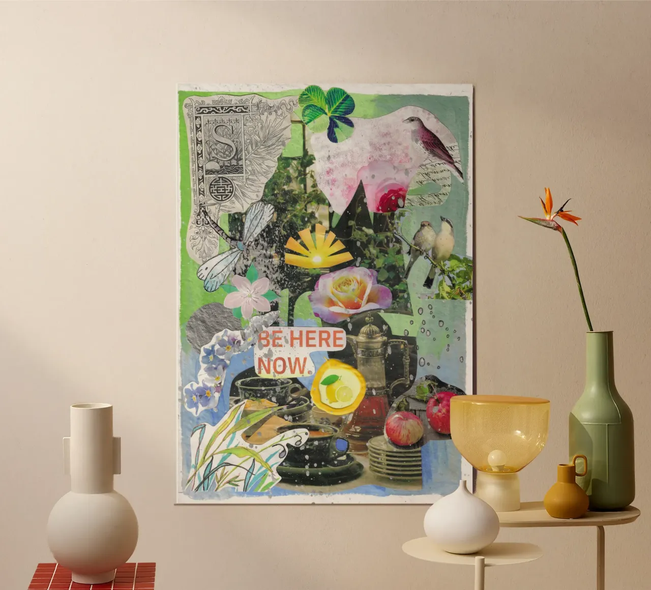 Be here now poster da Blattwerkzauber