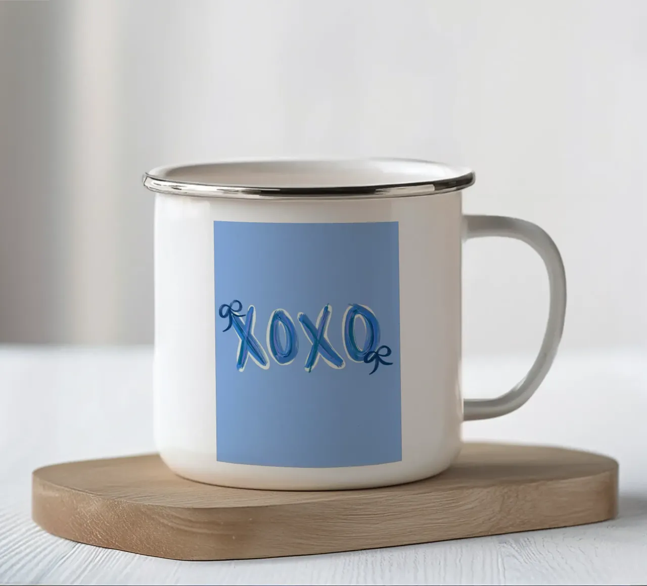 xoxo tazza in smalto da bazi