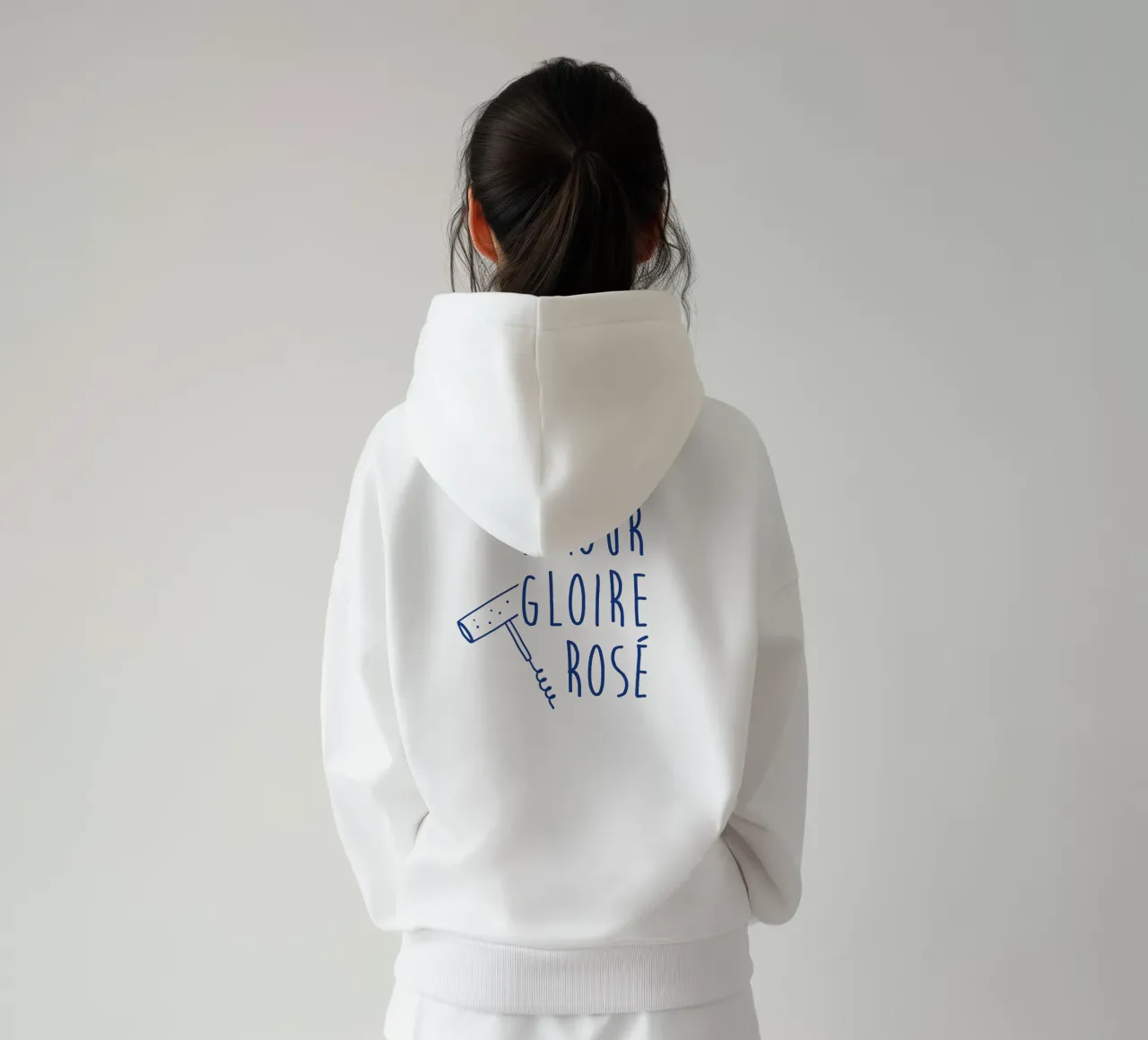 amour gloire et rosé hoodie by alice