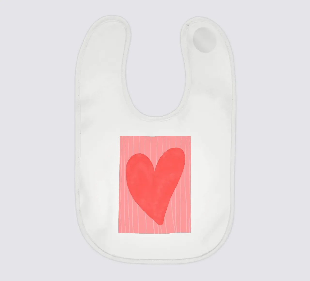 cuore rosso bavaglino da bazi