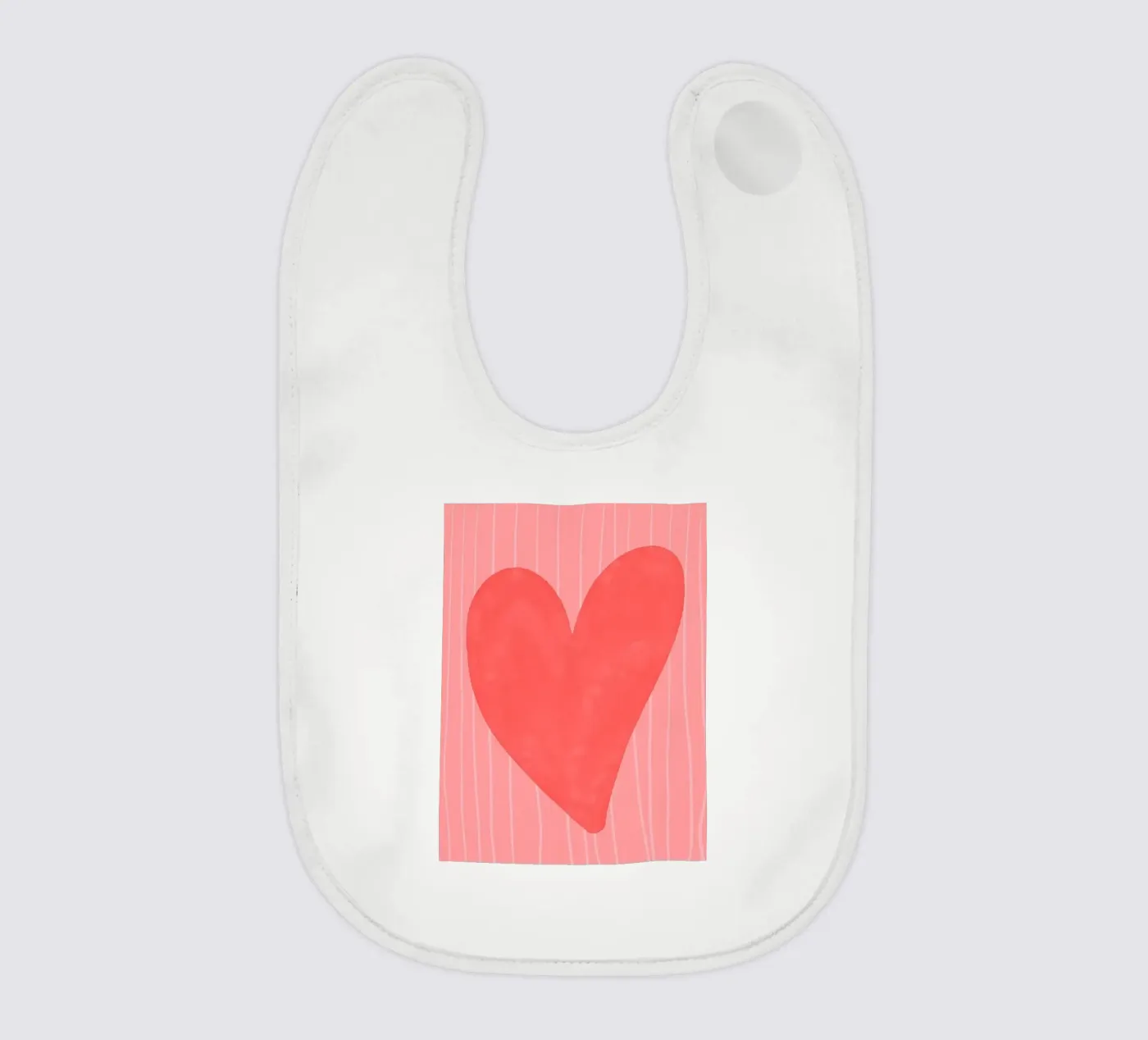 cuore rosso bavaglino da bazi