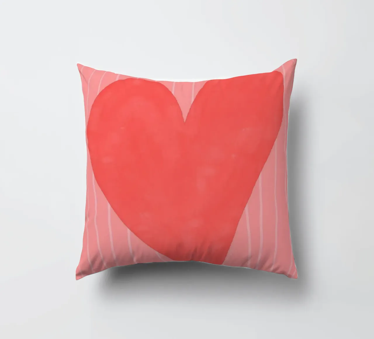 cuore rosso cuscino da bazi