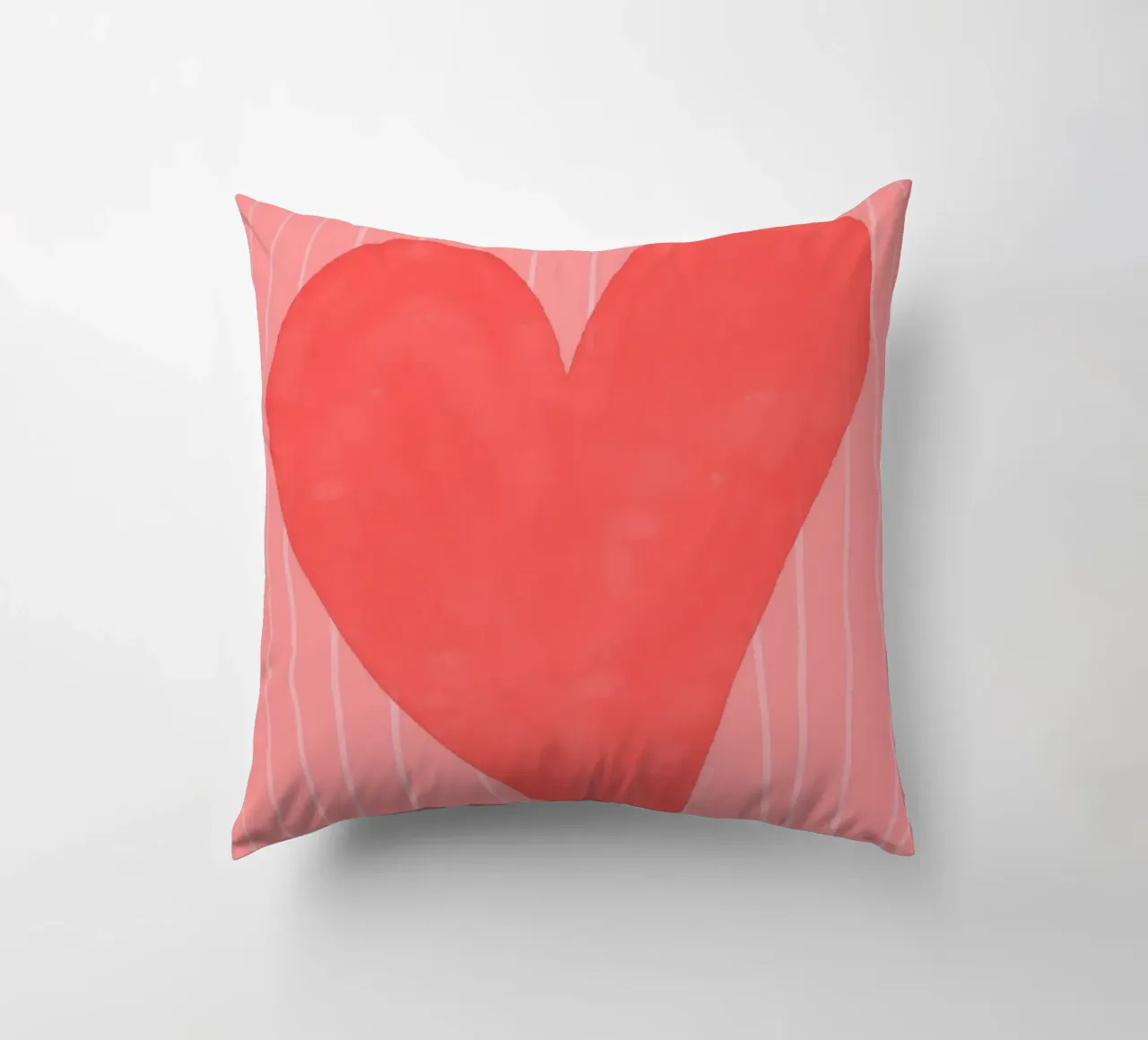 cuore rosso cuscino da bazi