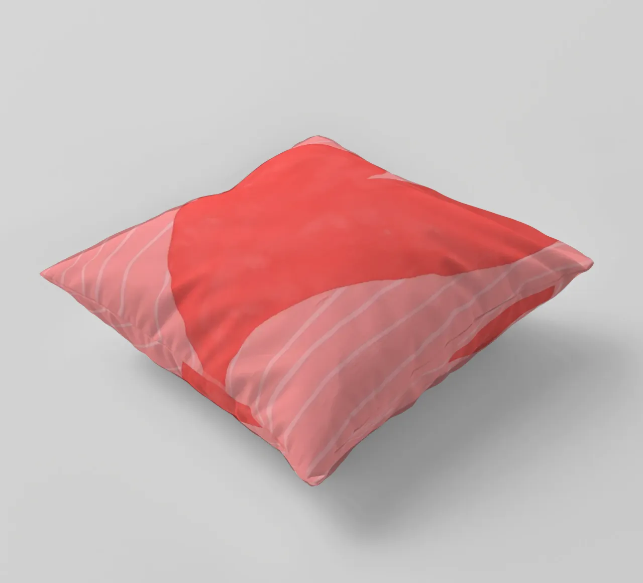 cuore rosso cuscino da bazi