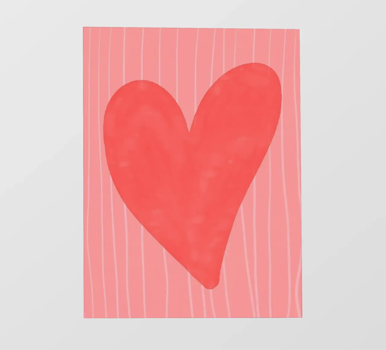 cuore rosso telo in pvc da bazi