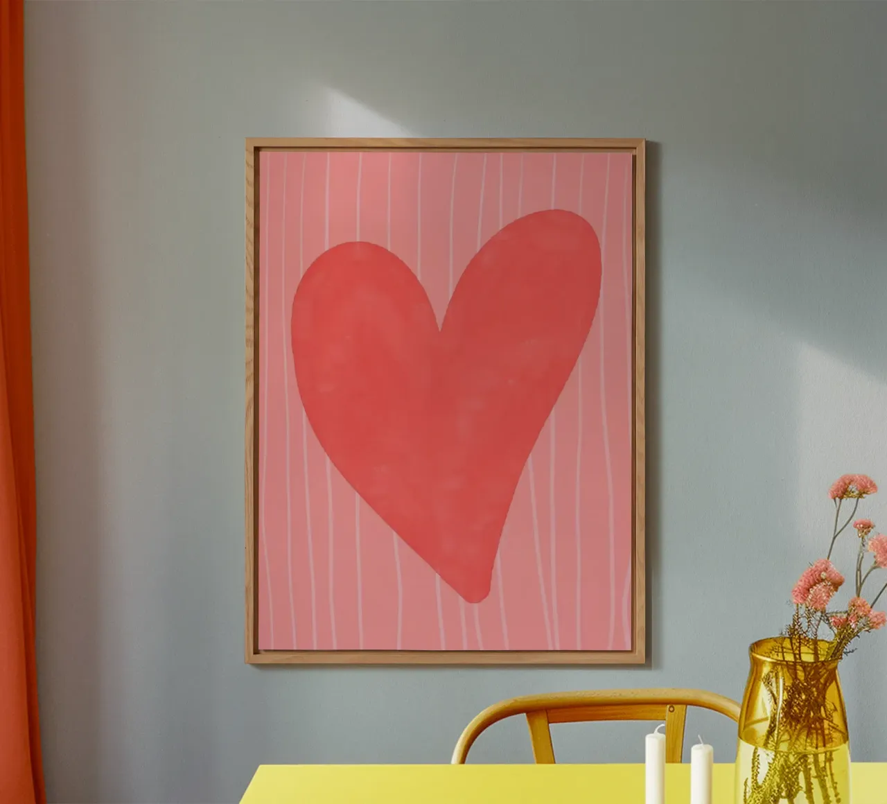 cuore rosso alluminio dibond da bazi