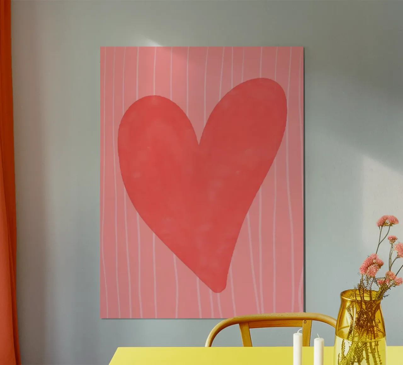 cuore rosso poster da bazi