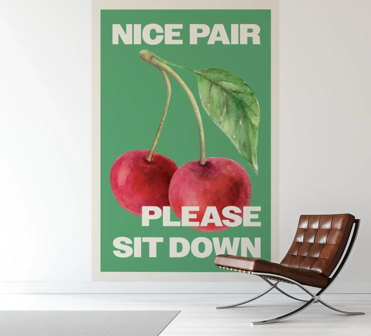 mooi paar ga alsjeblieft zitten fotobehang van bazi