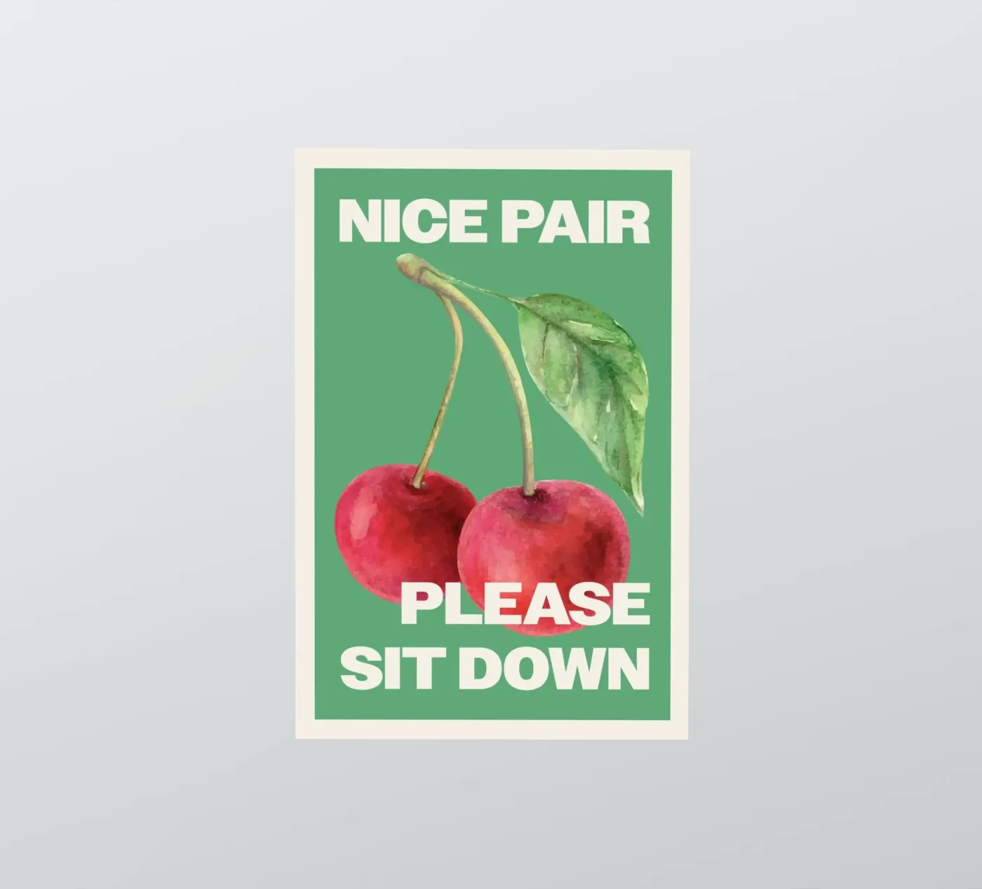 nice pair please sit down sticker by bazi